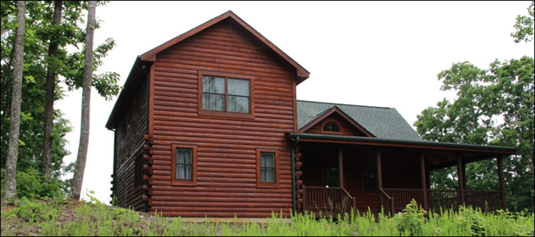 Professional Log Home Borate Application  Long County, Georgia